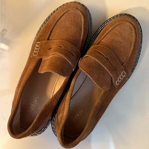 Boden Brown Leather Penny Loafers